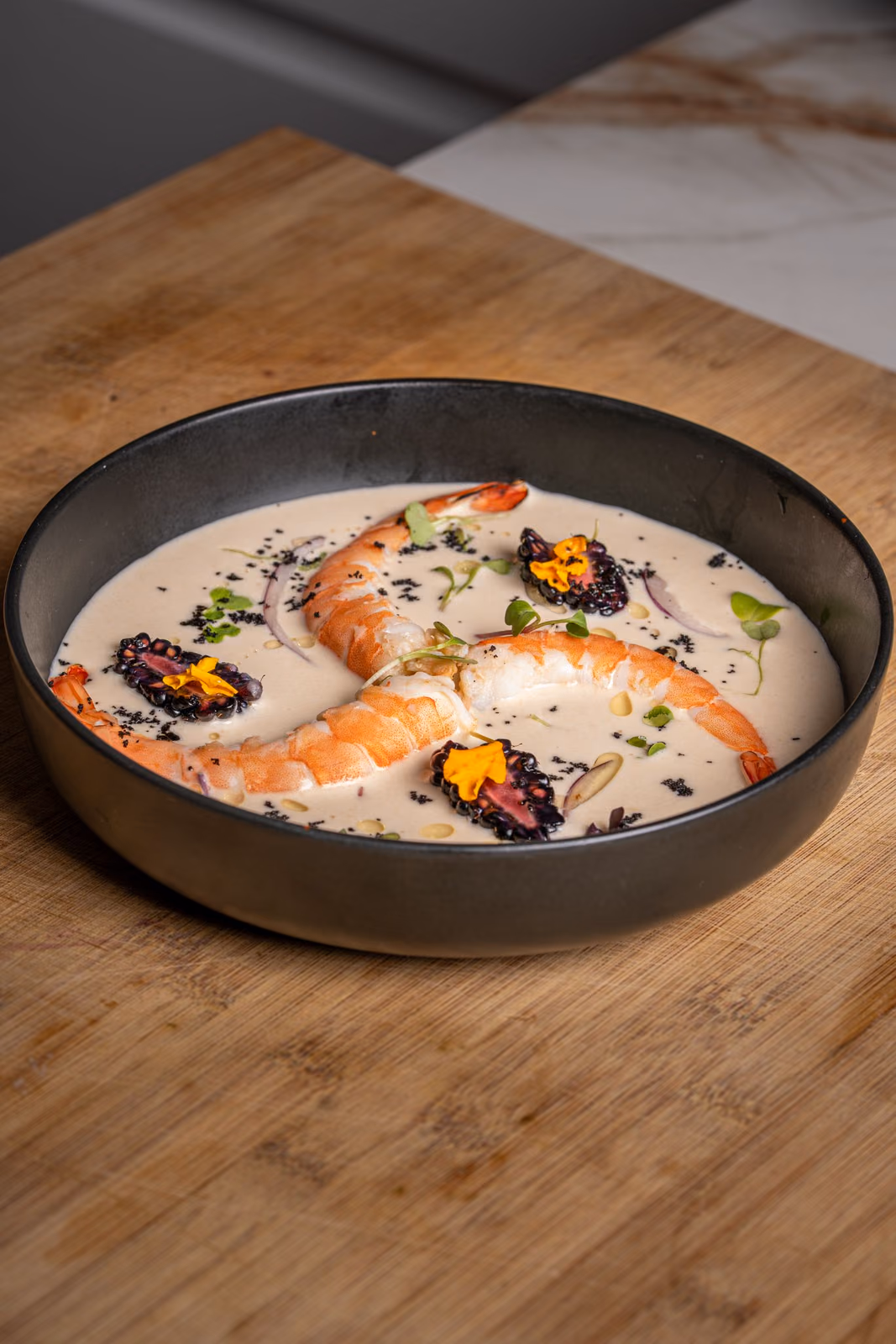 Crema de Camarones