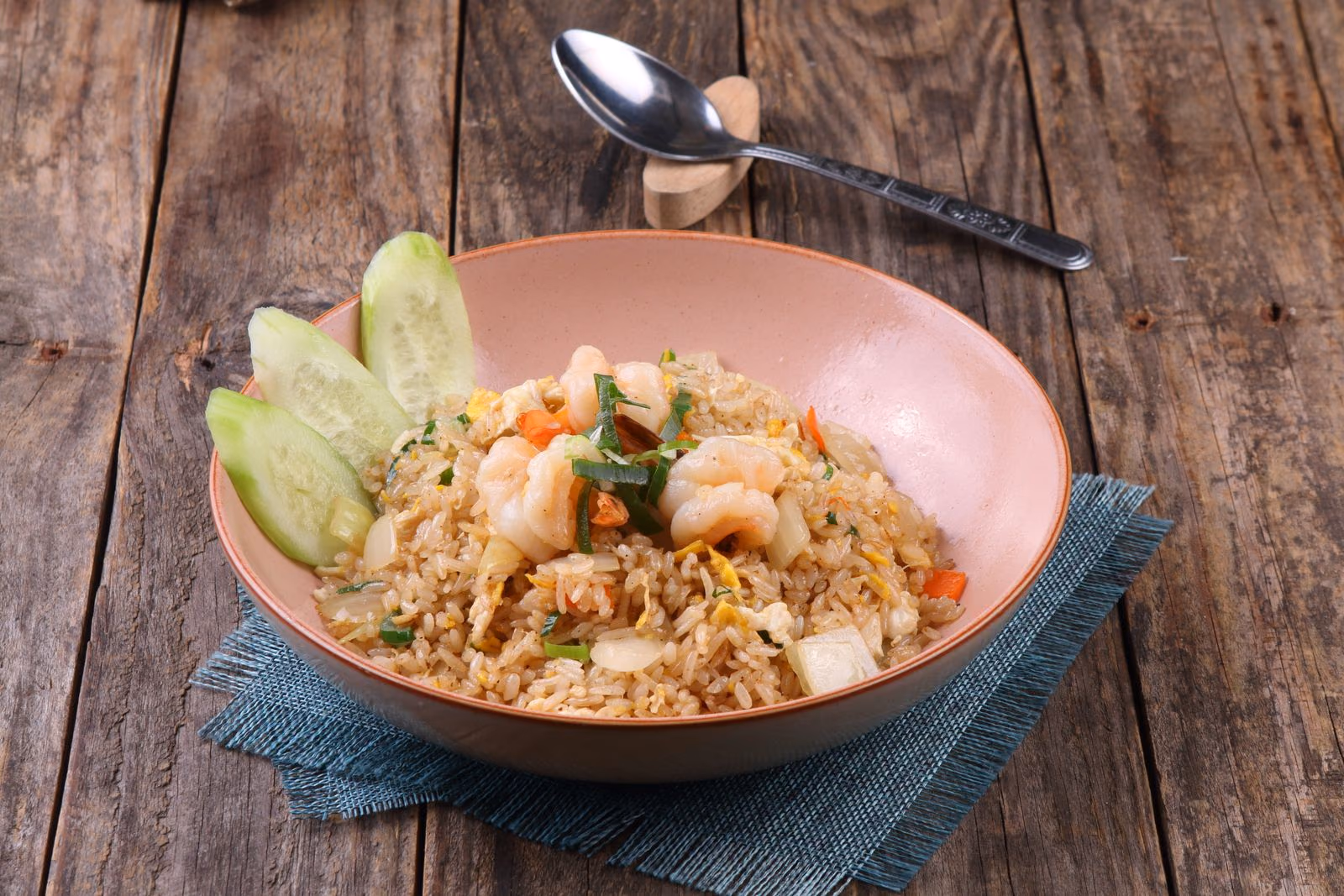 Arroz Frito con Camarones
